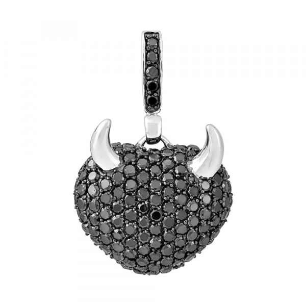 Серебряная подвеска с фианитом № 82590