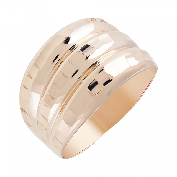 Золотое кольцо с алмазкой № 126655