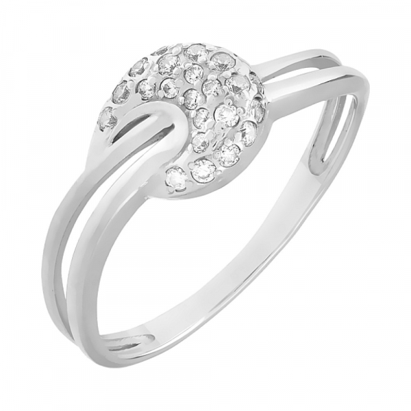 Золотое кольцо с фианитом № 79477