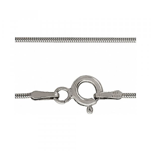 Цепь Снейк мягкий родированная № 94653