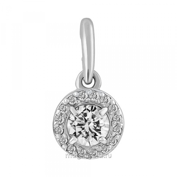 Золотая подвеска с бриллиантом № 134306