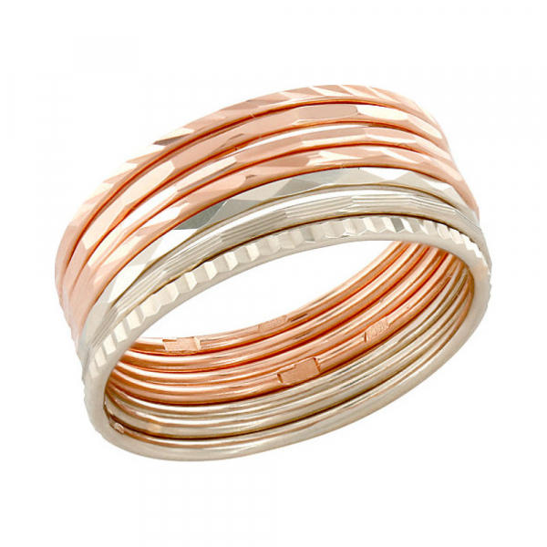 Золотое кольцо с алмазкой № 85437