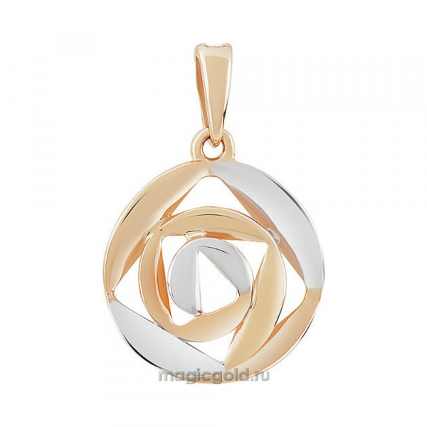 Золотая подвеска без камня № 155881