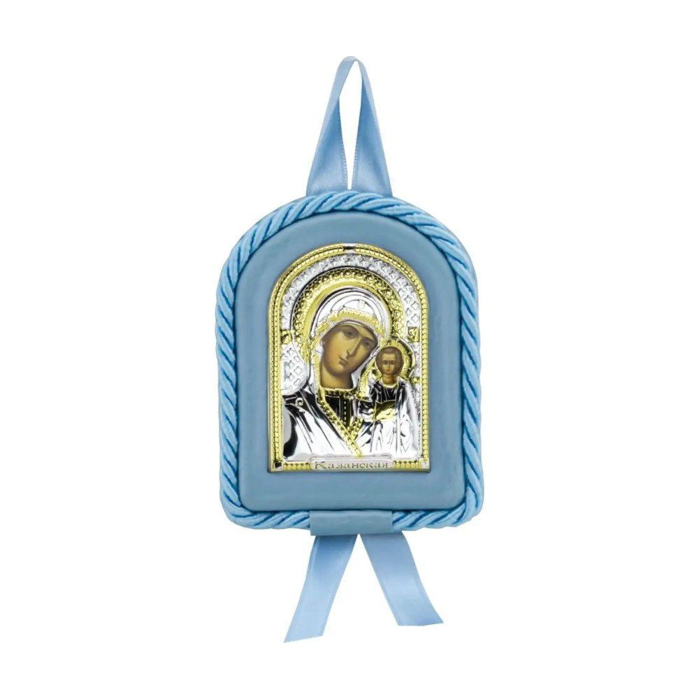 Икона детская Казанская Божья Матерь голуб (7*9) -