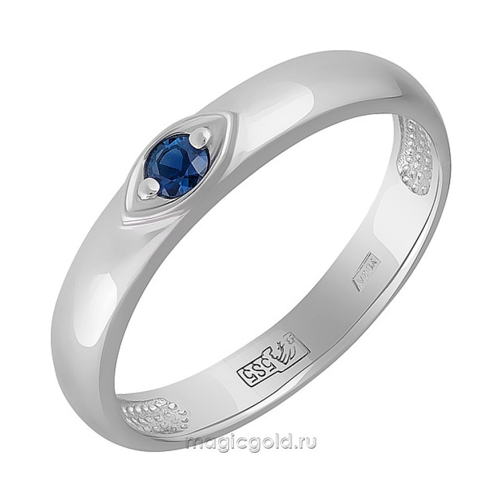 Золотое кольцо с сапфиром № 161269