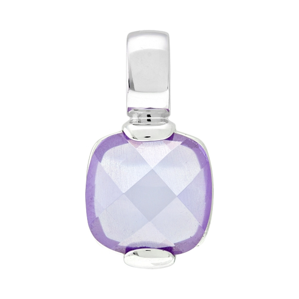 Серебряная подвеска с фианитом № 108413