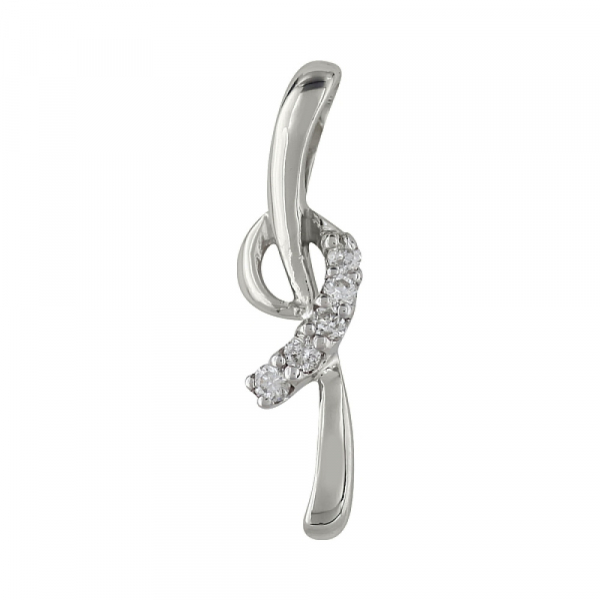 Золотая подвеска с бриллиантами № 98125