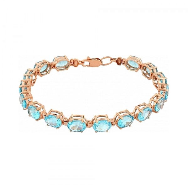 Золотой браслет с топазом № 112570