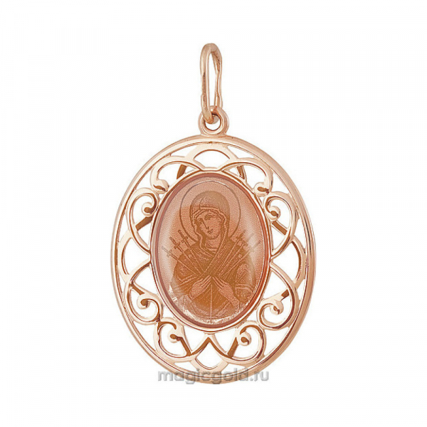 Икона с лазерной гравировкой и холодной эмалью № 161091