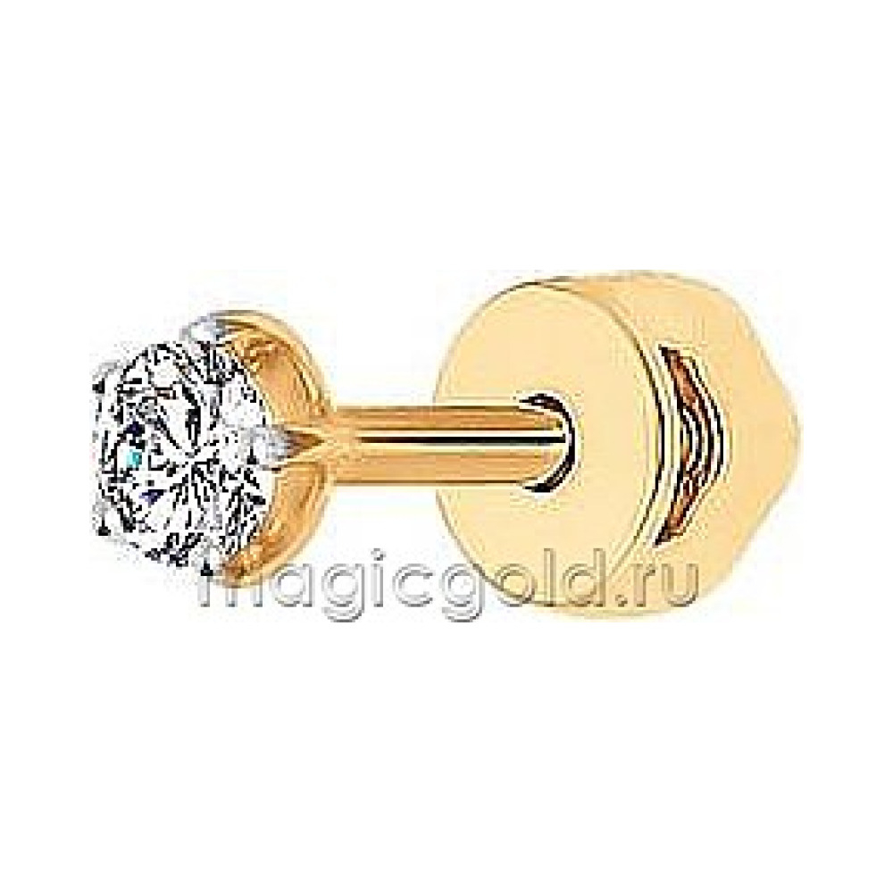 Пуссета с фианитом № 174108