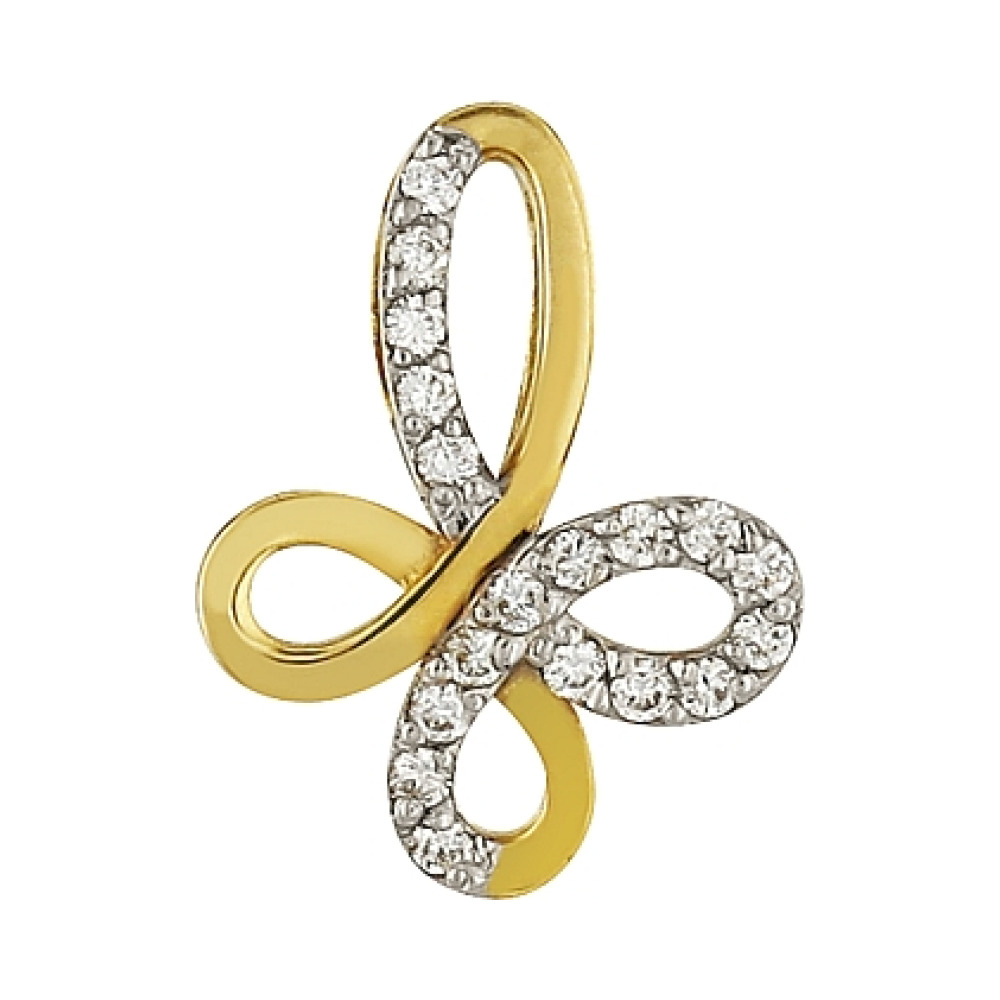 Золотая подвеска с бриллиантами № 86216