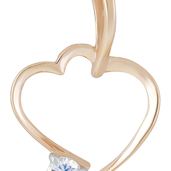 Золотое кольцо с бриллиантом № 118672