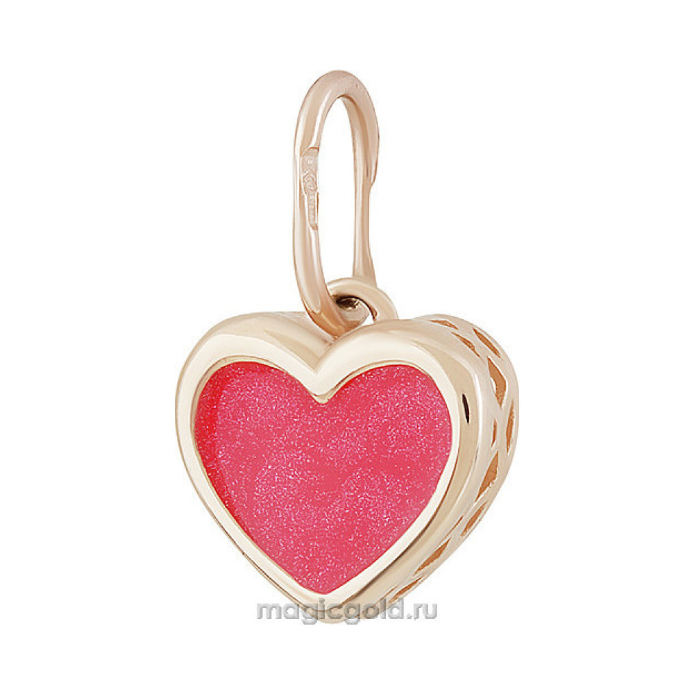 Золотая подвеска с эмалью № 155875