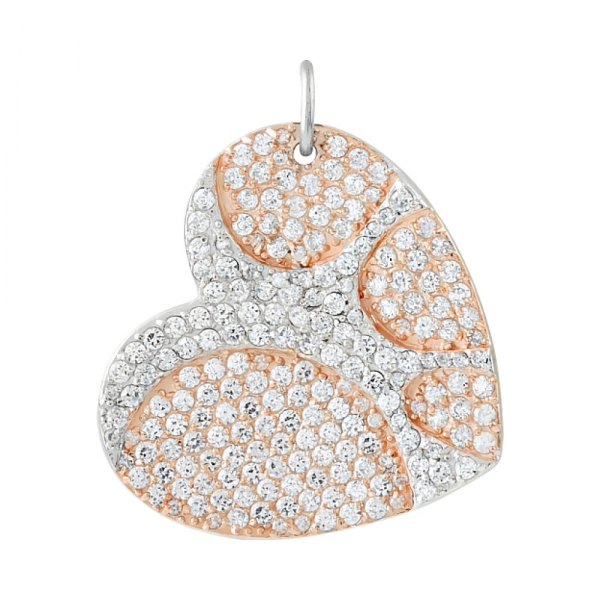 Серебряная подвеска с фианитом № 82634