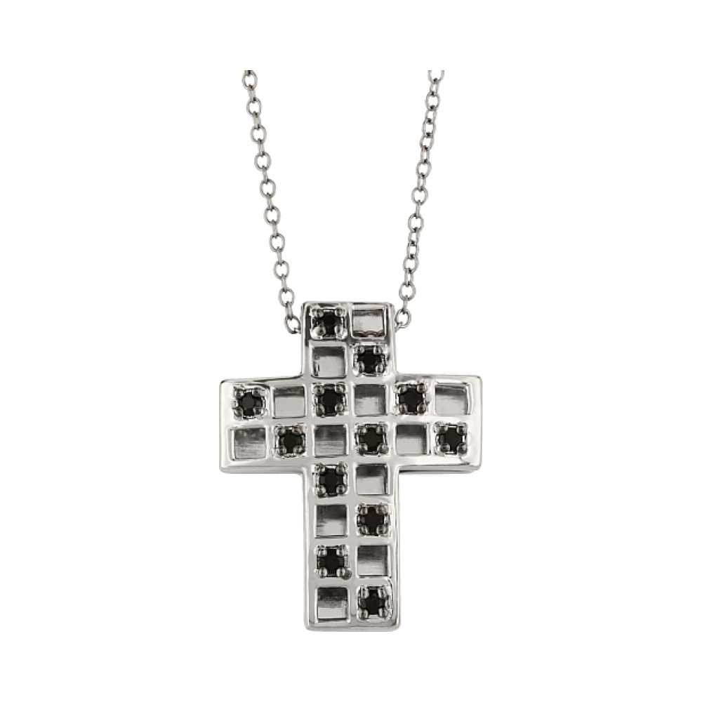 Серебряное колье с фианитами № 83355