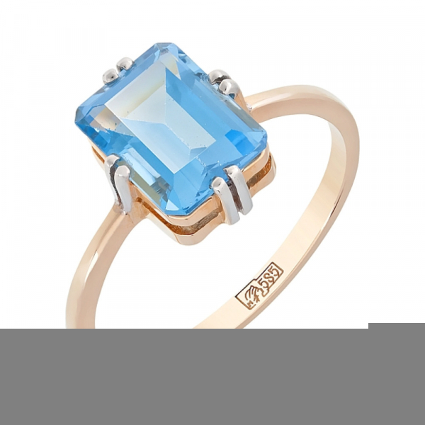 Золотое кольцо с топазом № 85171