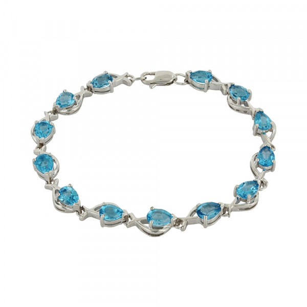 Золотой браслет с топазом № 41370