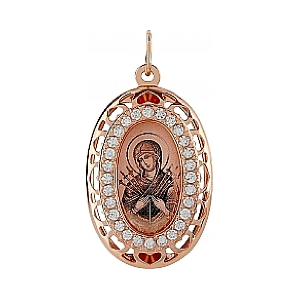 Икона с фианитами и лазерной гравировкой № 105451