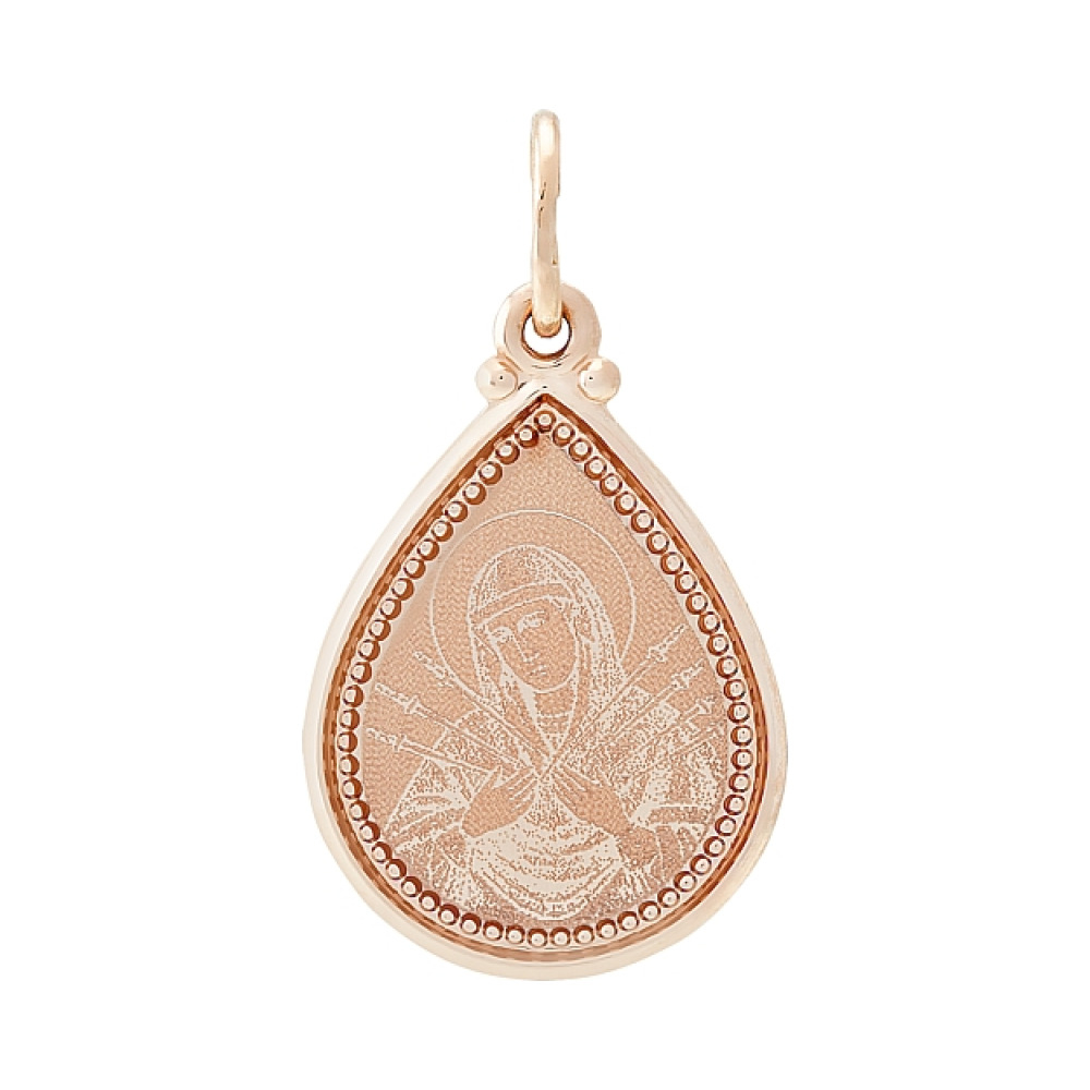 Икона с лазерной гравировкой и холодной эмалью № 110266