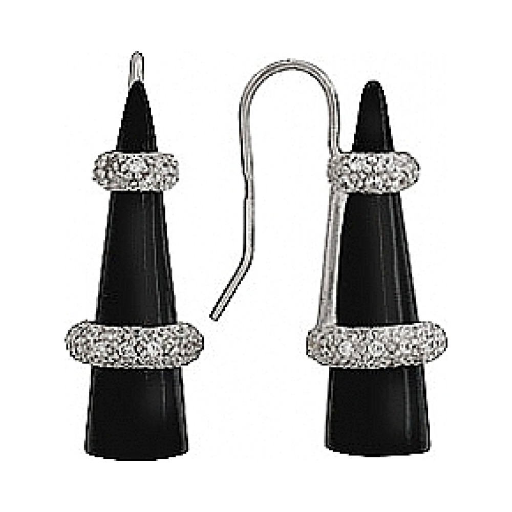  Серьги с фианитом GL № 35044