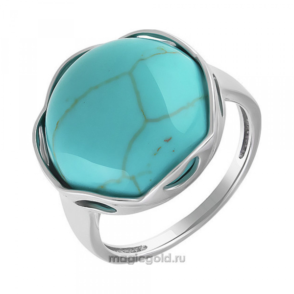 Серебряное кольцо с бирюзой № 151388
