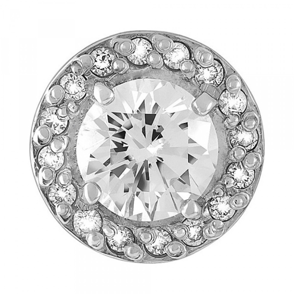 Золотая подвеска с бриллиантом № 116413