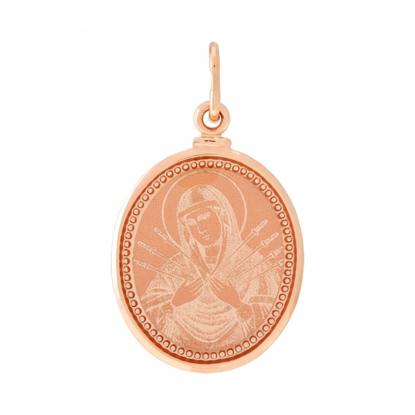 Икона с лазерной гравировкой и холодной эмалью № 106784