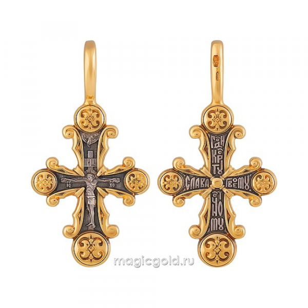Крест с золотым покрытием № 124039