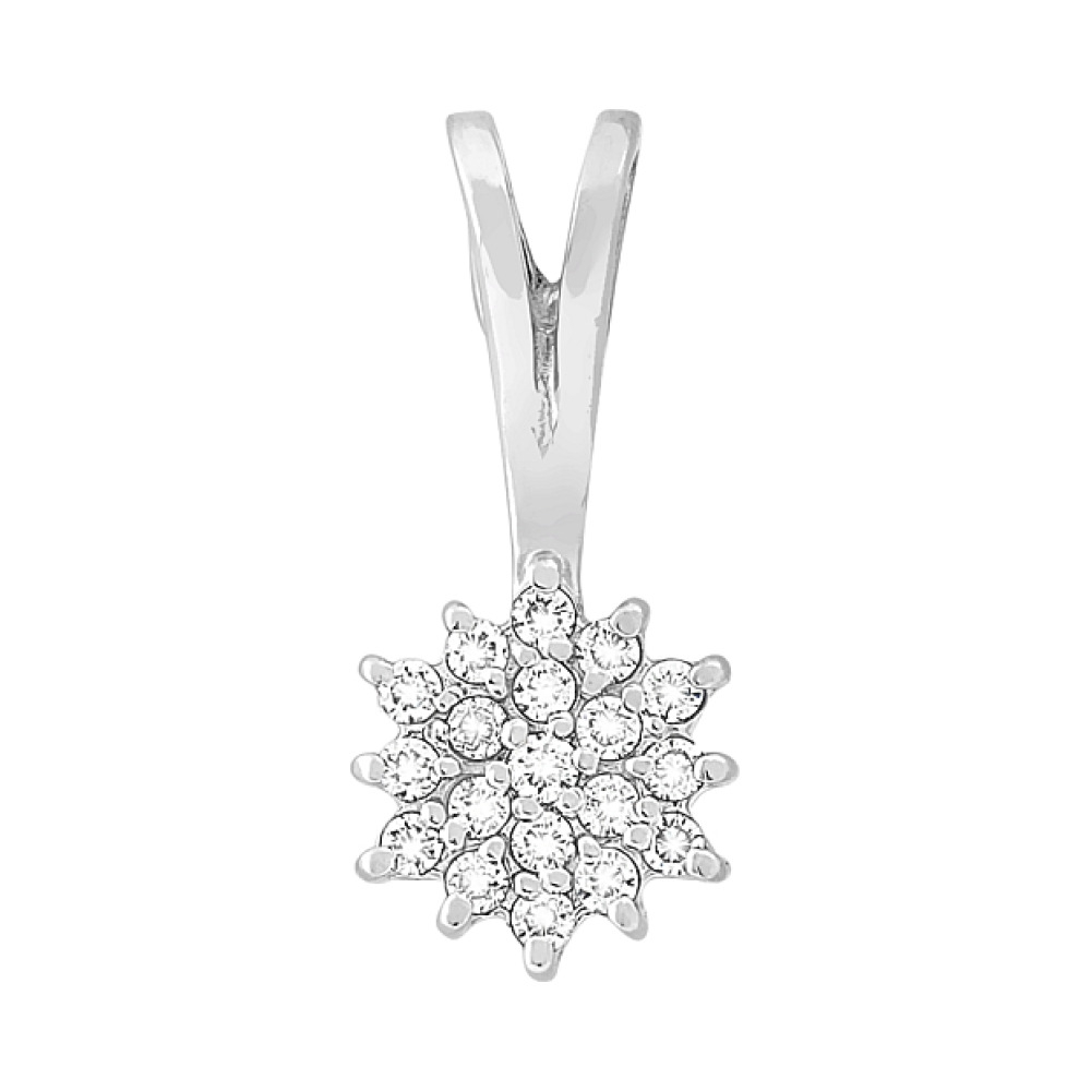 Золотая подвеска с бриллиантом № 72419