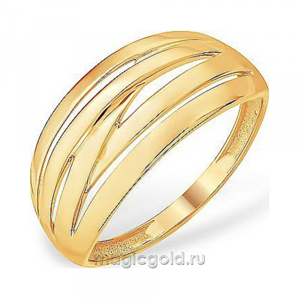 Золотое кольцо без камня № 174208
