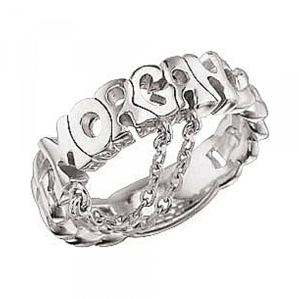 Серебряное кольцо без камня № 27256