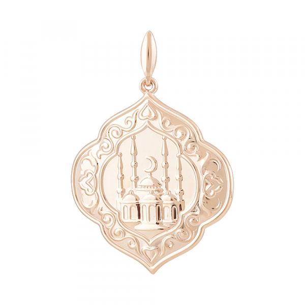 Золотая подвеска без камня № 129490