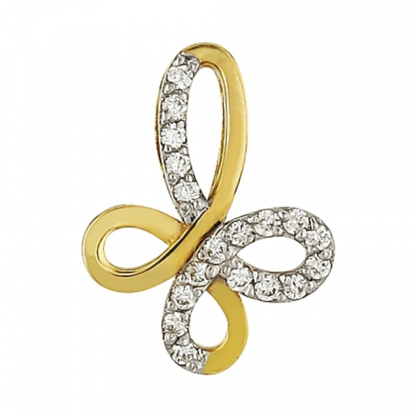 Золотая подвеска с бриллиантами № 86216