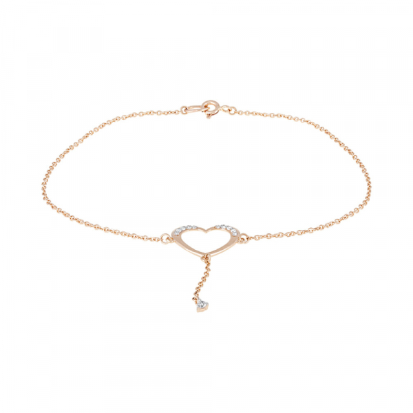 Золотой браслет с фианитами № 126699