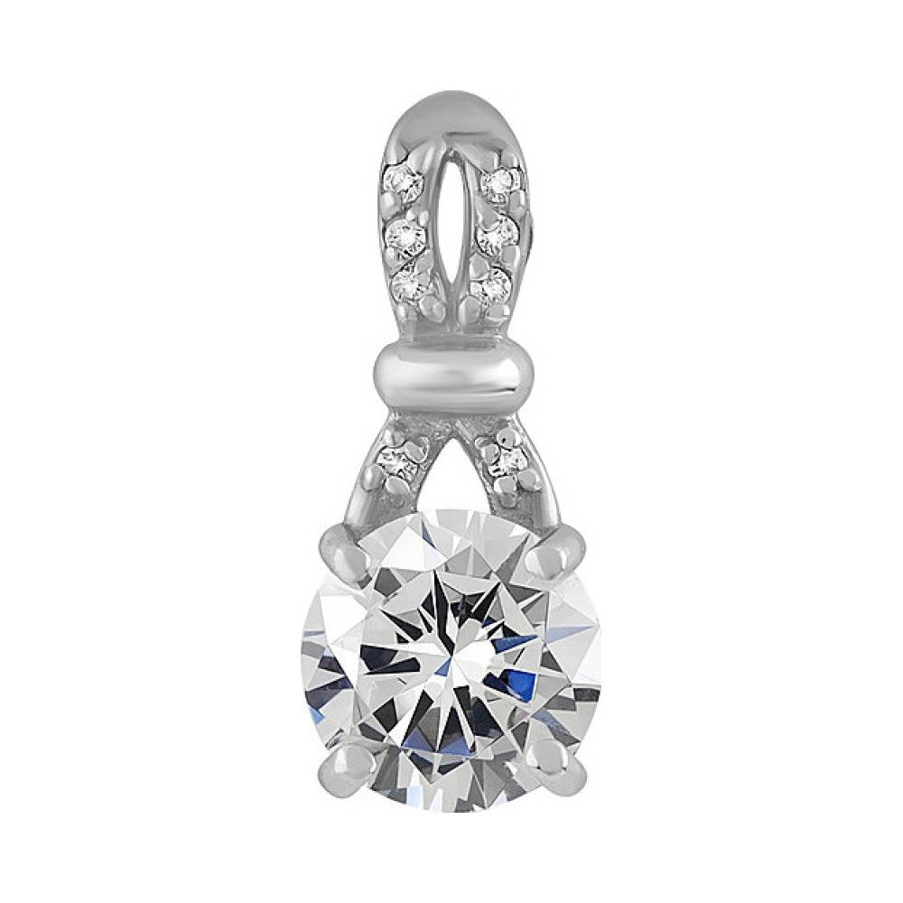 Серебряная подвеска с фианитом № 132964