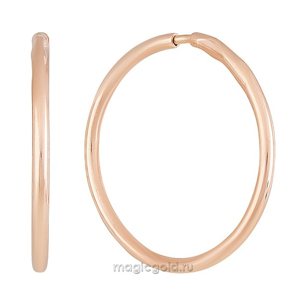 Золотые серьги без камня № 110332