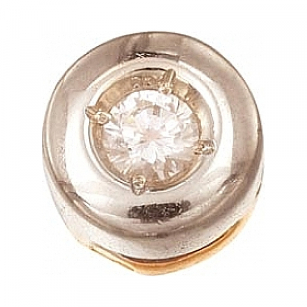 Золотая подвеска с фианитом № 8909