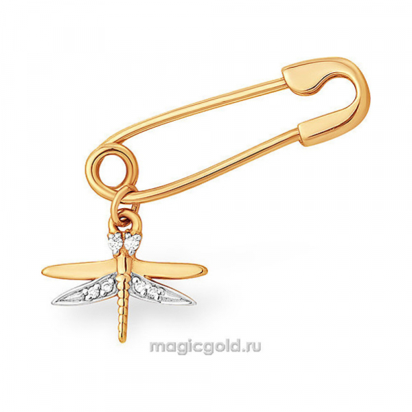 Булавка с фианитом № 141989