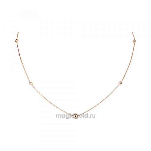 Золотое колье без камня № 159725