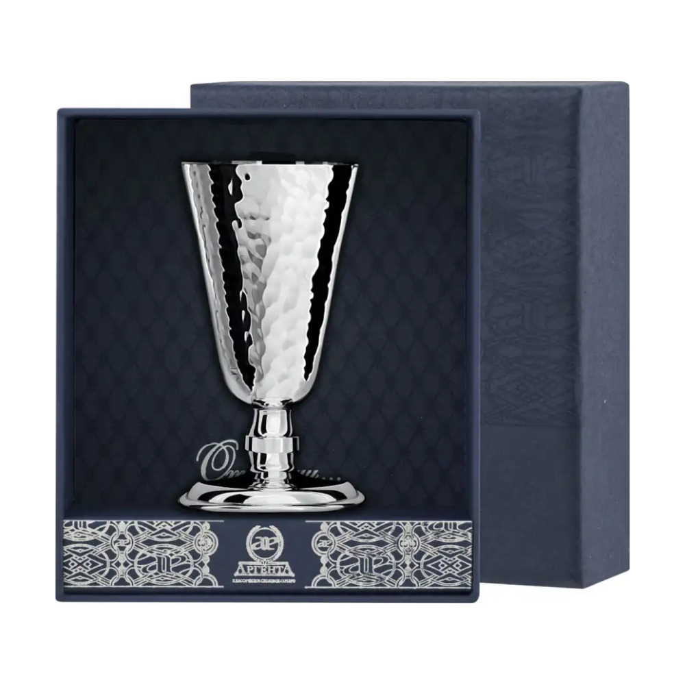 Рюмка № 4 кованая из серебра 925 пробы