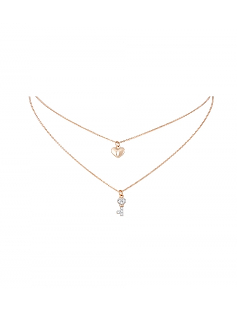 Золотое колье с фианитами № 129494