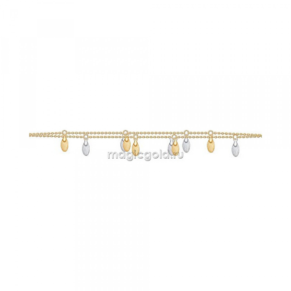 Золотой браслет без камня № 163979