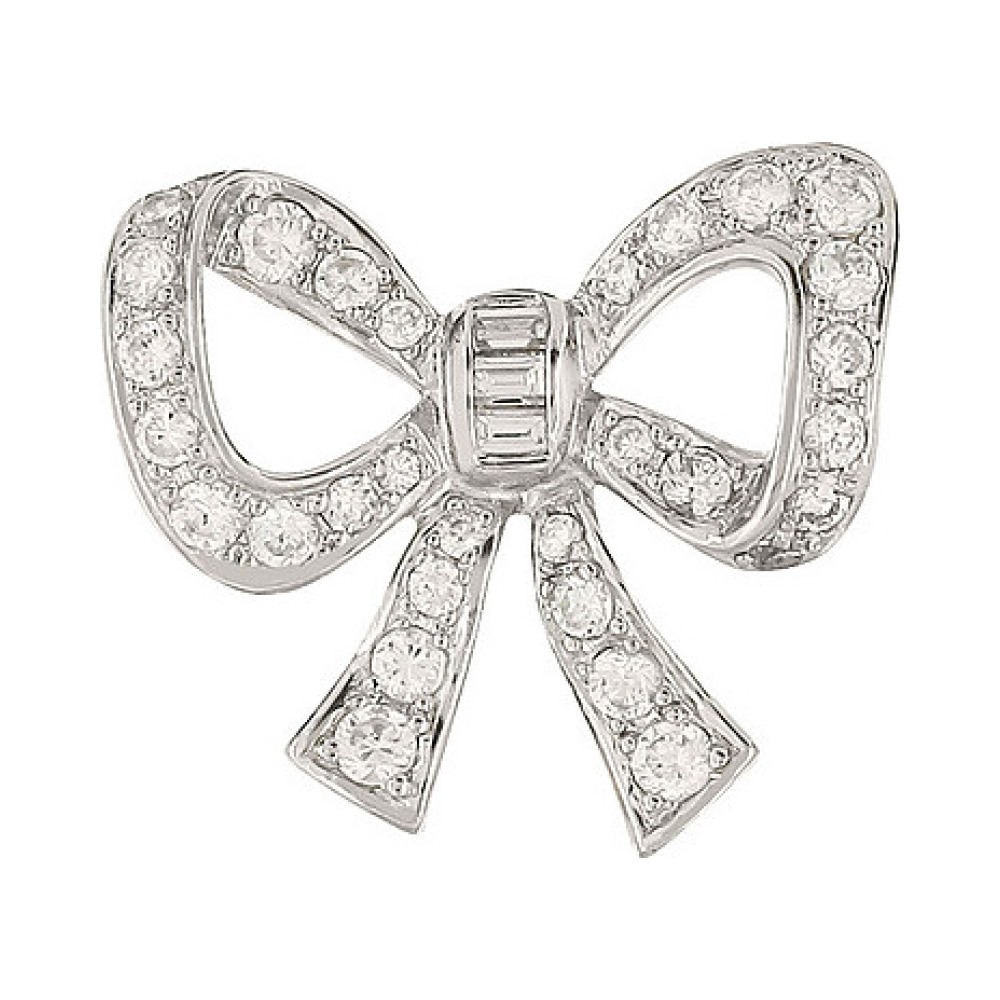 Серебряная подвеска с фианитом № 80472