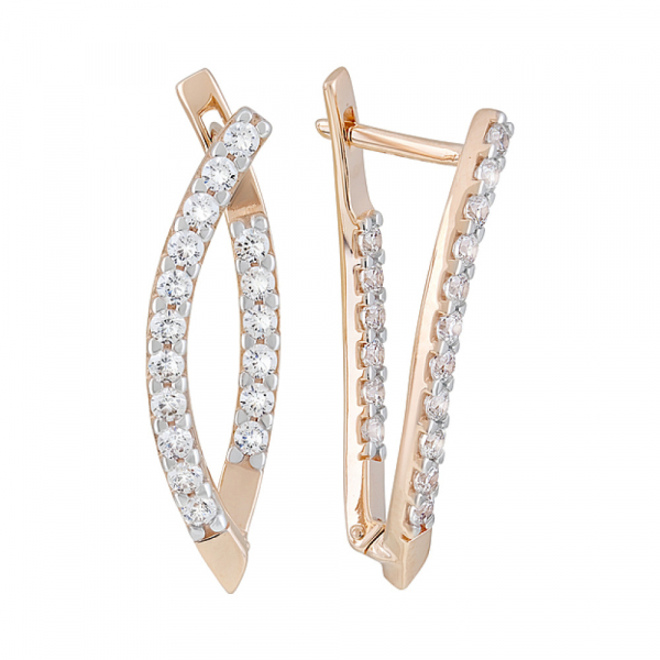 Серьги с фианитами № 127876