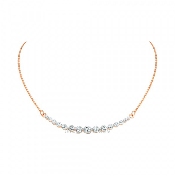 Золотое колье с фианитом № 172118