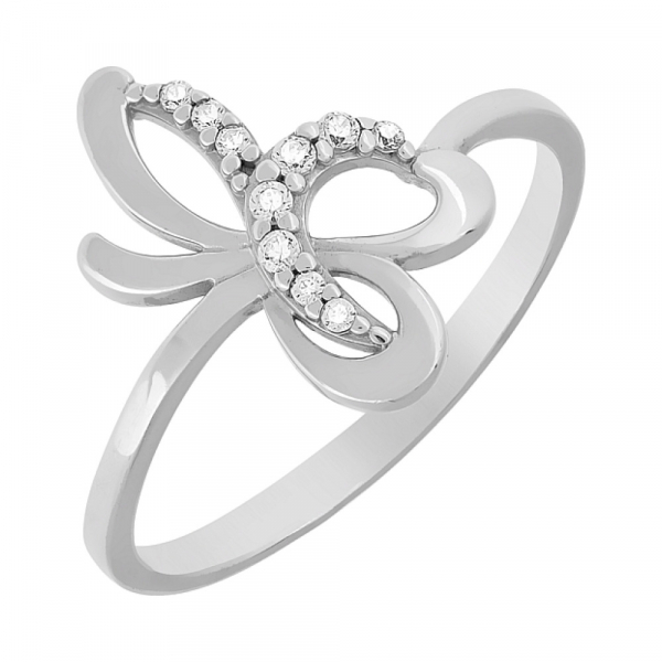 Золотое кольцо с фианитом № 73243