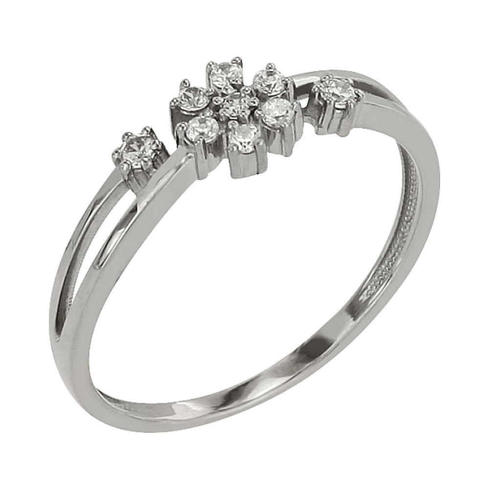 Золотое кольцо с фианитом № 98473