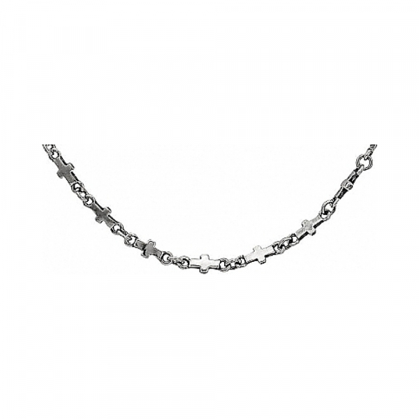 Серебряное колье без камня № 64968