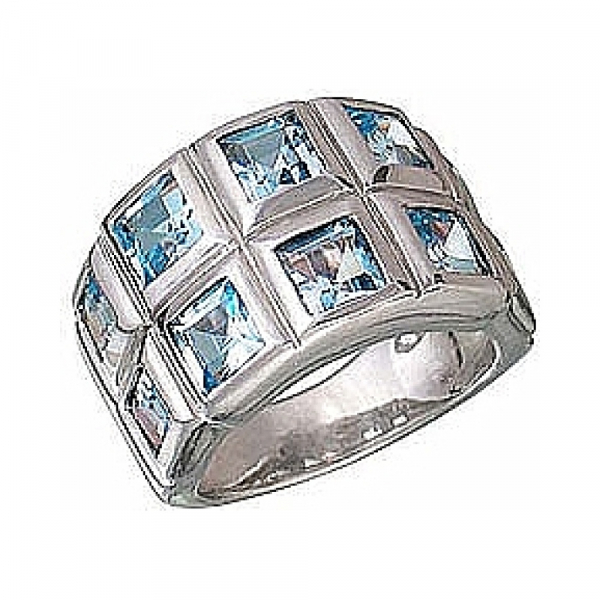 Серебряное кольцо с топазом № 59