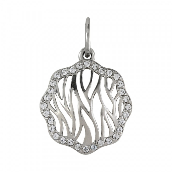 Золотая подвеска с фианитом № 97326